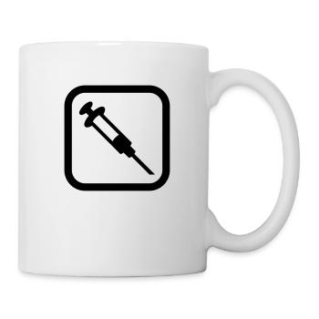 Spritze Logo - Tasse - Weiß - Rechts