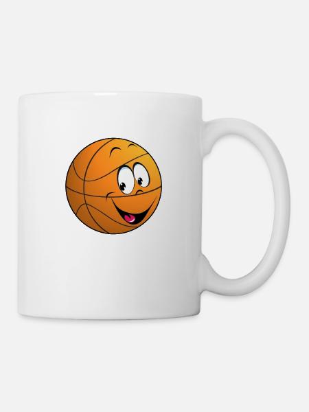 ballon basket enfant - Mug blanc - blanc
