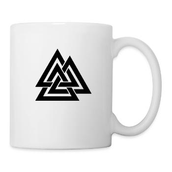 Valknut Wotan's knot - Mug - white - Right