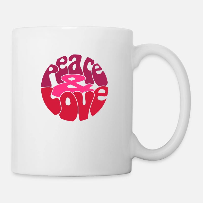 Peace Love_V5 - Mug - white