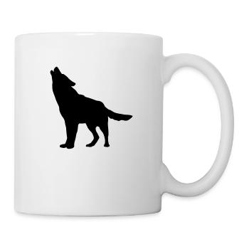 wolf_f1 - Tasse - Weiß - Rechts