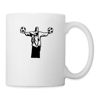 football statue bresil rio janeiro christ - Mug blanc - blanc - Droite