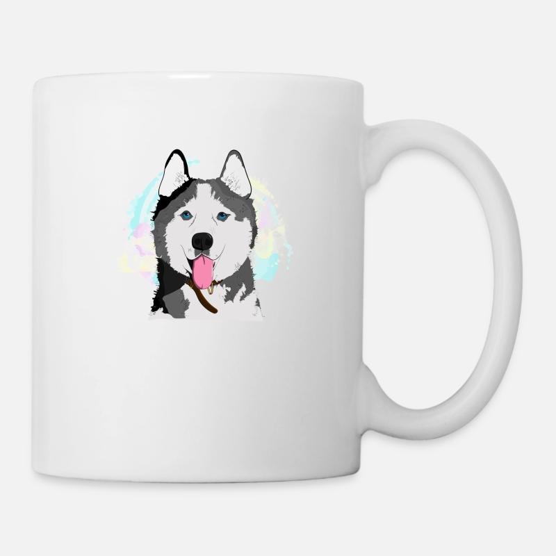 Husky Vector (1) - Mug - white