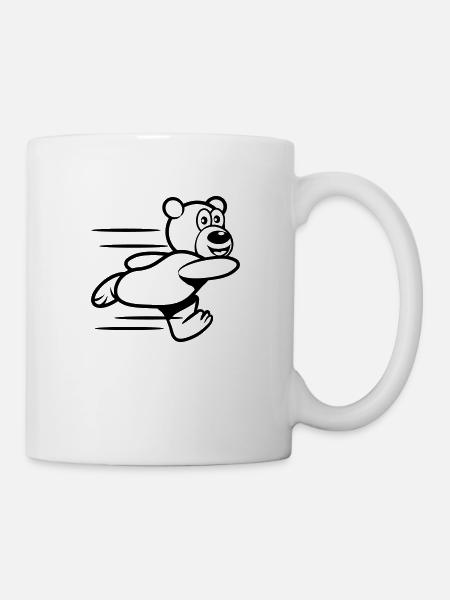 Run Teddy run - Mug - white