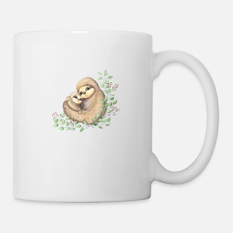 Faultier Liebe - Tasse - Weiß