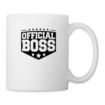 Cool Design Boss officiel - Mug blanc - blanc - Droite