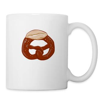 Brezel - Tasse - Weiß - Rechts