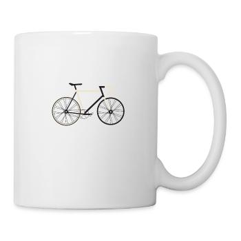 Fahrrad Rennrad Mountainbike Damen Geschenk Idee - Tasse - Weiß - Rechts