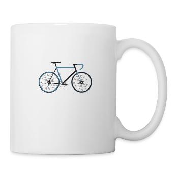 Fahrrad Rennrad Mountainbike Damen Geschenk Idee - Tasse - Weiß - Rechts