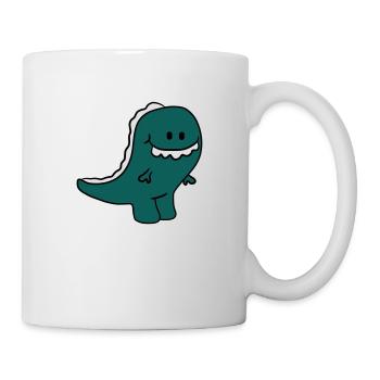 Doux mignon petit T- Rex enfant - Mug blanc - blanc - Droite