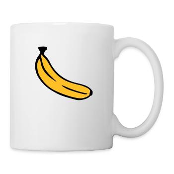 Banane - Tasse - Weiß - Rechts
