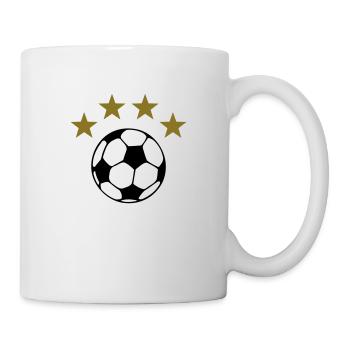 4 Sterne Fußball Weltmeister Deutschland - Mug - white - Right