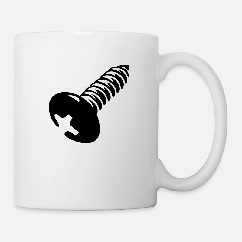 schraube - Tasse - Weiß