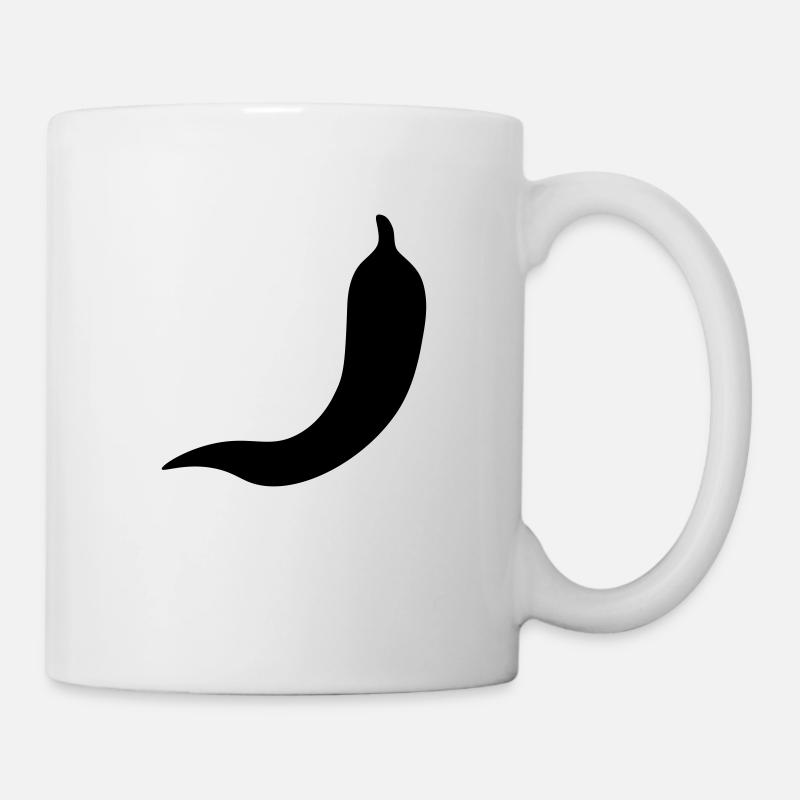 Chilli vector outline - Mug - white