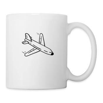 avion - Mug blanc - blanc - Droite