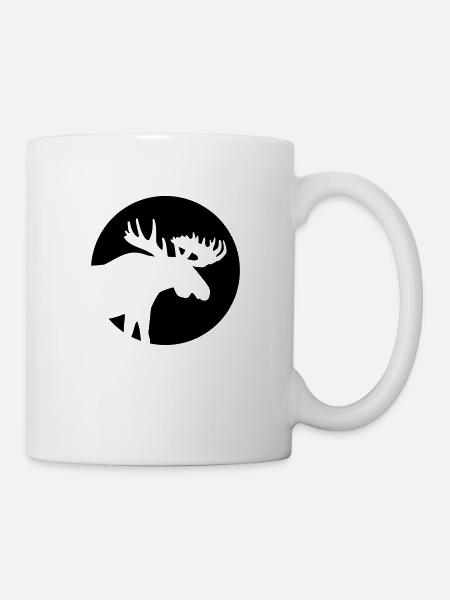 Elch - Tasse - Weiß