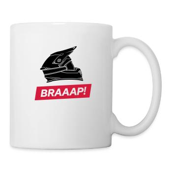 braaap! Dirt Bike Motocross Eat my dust - Tasse - Weiß - Rechts