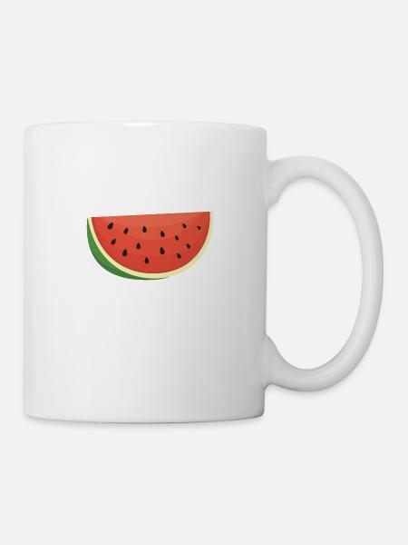 Wassermelone Melone Sommer Geschenk - Tasse - Weiß