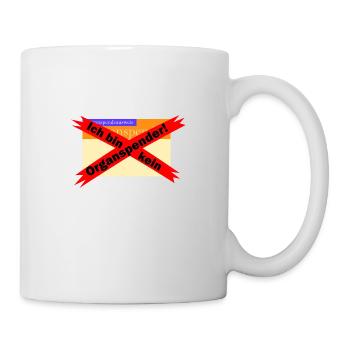 Kein Organspender - Tasse - Weiß - Rechts