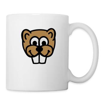 Biber - Tasse - Weiß - Rechts