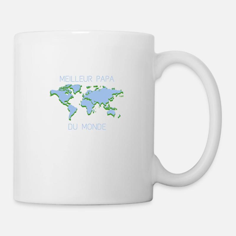 Meilleur papa du monde, idée cadeau papa - Mug blanc - blanc