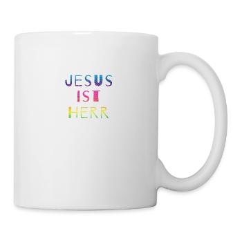 Jesus is Lord, Saves, Christ, Lord, God, Bible - Mug - white - Right