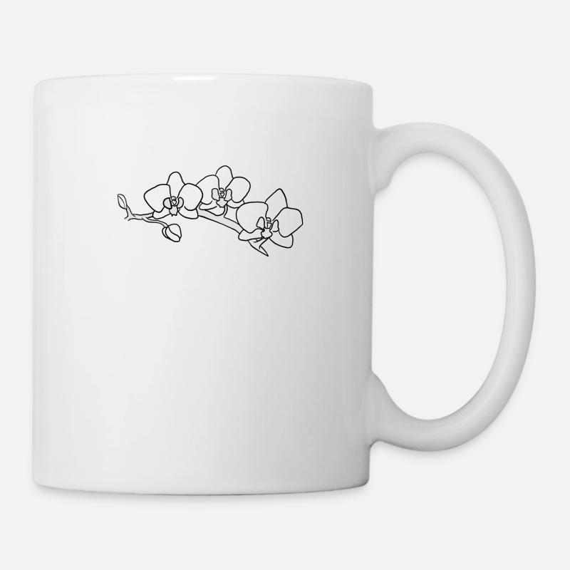 Orchidee - Tasse - Weiß