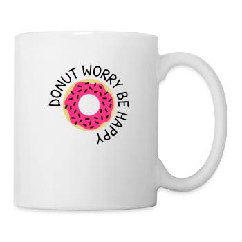 Donut worry be happy - Mug - white - Right