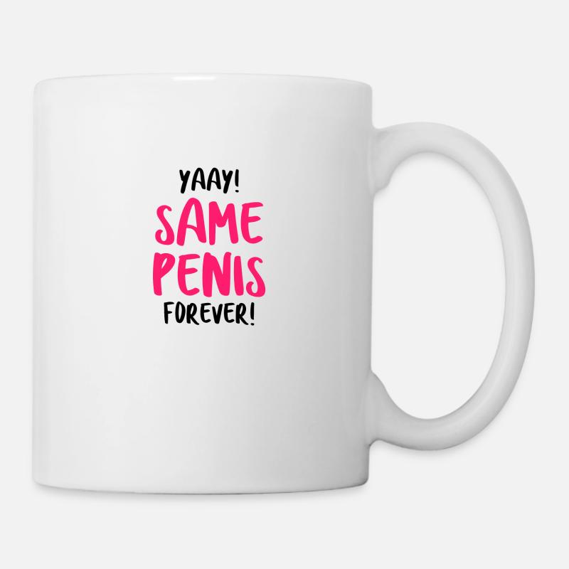 Same Penis Forever Bachelor Bride Gift - Mug - white
