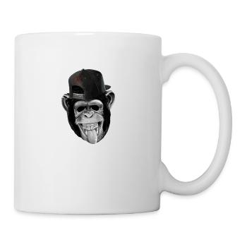 Cooler Affe - Tasse - Weiß - Rechts