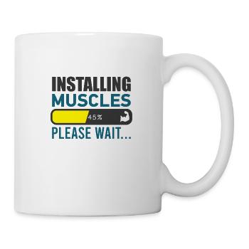 Installing Muscles Fitness Gym Workout Training - Tasse - Weiß - Rechts