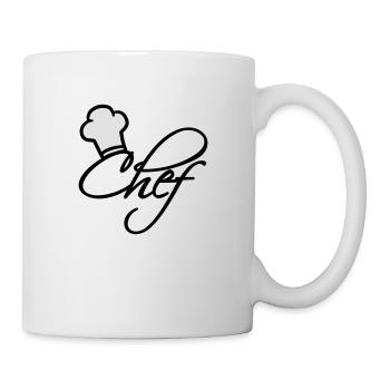 Chefkoch Kochmütze I Love - Tasse - Weiß - Rechts