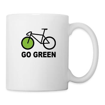 Fahrrad Rennrad Mountainbike Damen Geschenk Idee - Tasse - Weiß - Rechts