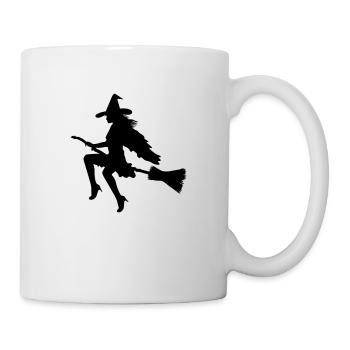 Hexe T-Shirt machs selber - Tasse - Weiß - Rechts