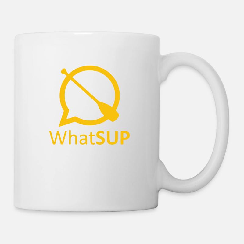 Paddle paddle stand-up paddle SUP - Mug blanc - blanc