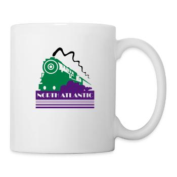 Nordatlantische Art-déco-Eisenbahn - Tasse - Weiß - Rechts