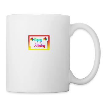 Herzlichen Glückwunsch zum Geburtstag - Tasse - Weiß - Rechts
