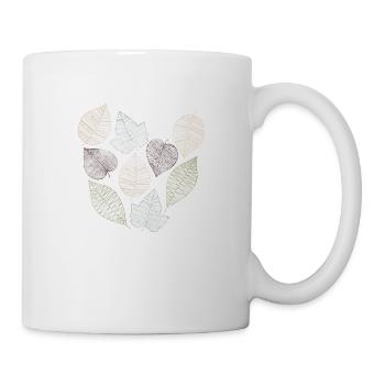 blätter - Tasse - Weiß - Rechts