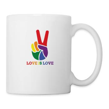 L'amour c'est l'amour - Mug blanc - blanc - Droite