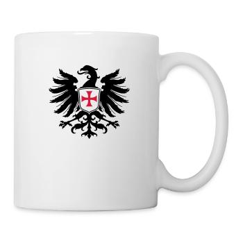 Adler Templer Kreuz - Mug blanc - blanc - Droite