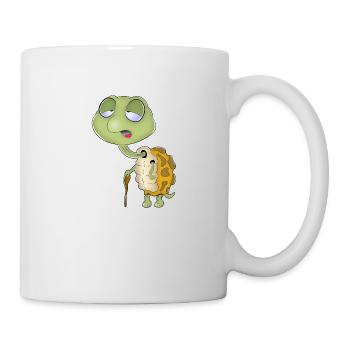 Schildkröte - Tasse - Weiß - Rechts