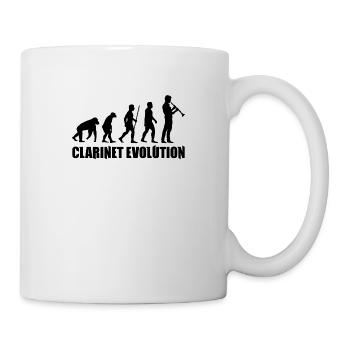 Clarinet Evolution Music T-Shirt - Mug - white - Right
