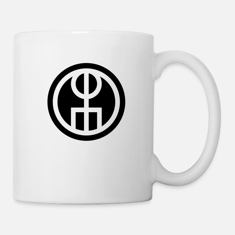Galdrastafir, Icelandic Bind Rune, Attract Love - Mug blanc - blanc