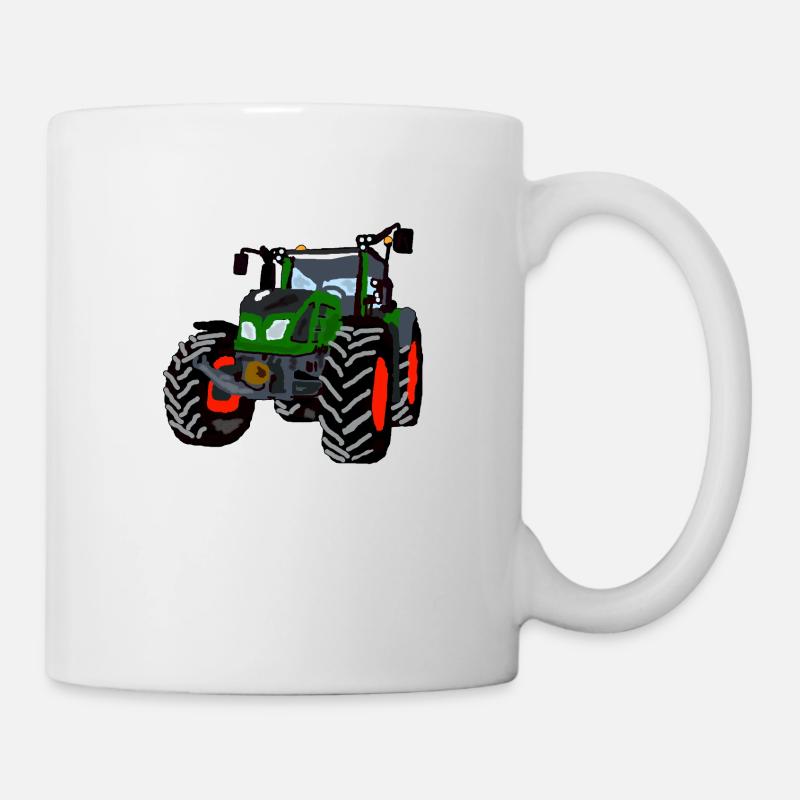 tracteur - Mug blanc - blanc