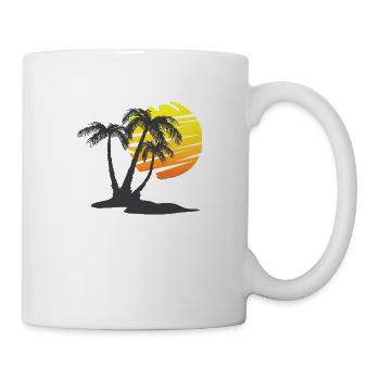 Summer under the palm trees - Mug - white - Right