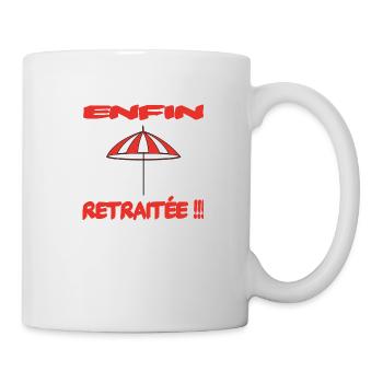 Enfin retraité !!! - Mug - white - Right