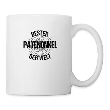 Bester Patenonkel der Welt Geschenkidee - Tasse - Weiß - Rechts