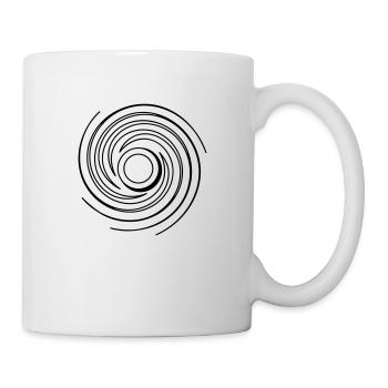 abstrakt design wirbel - Tasse - Weiß - Rechts