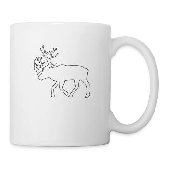 caribou - reindeer - christmas - xmas - Mug - white - Right