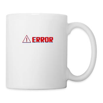 ERROR Fehler Glitch T-Shirt Geschenkidee - Tasse - Weiß - Rechts